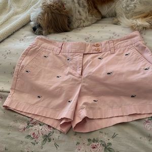 Vineyard vines pink shorts with whales